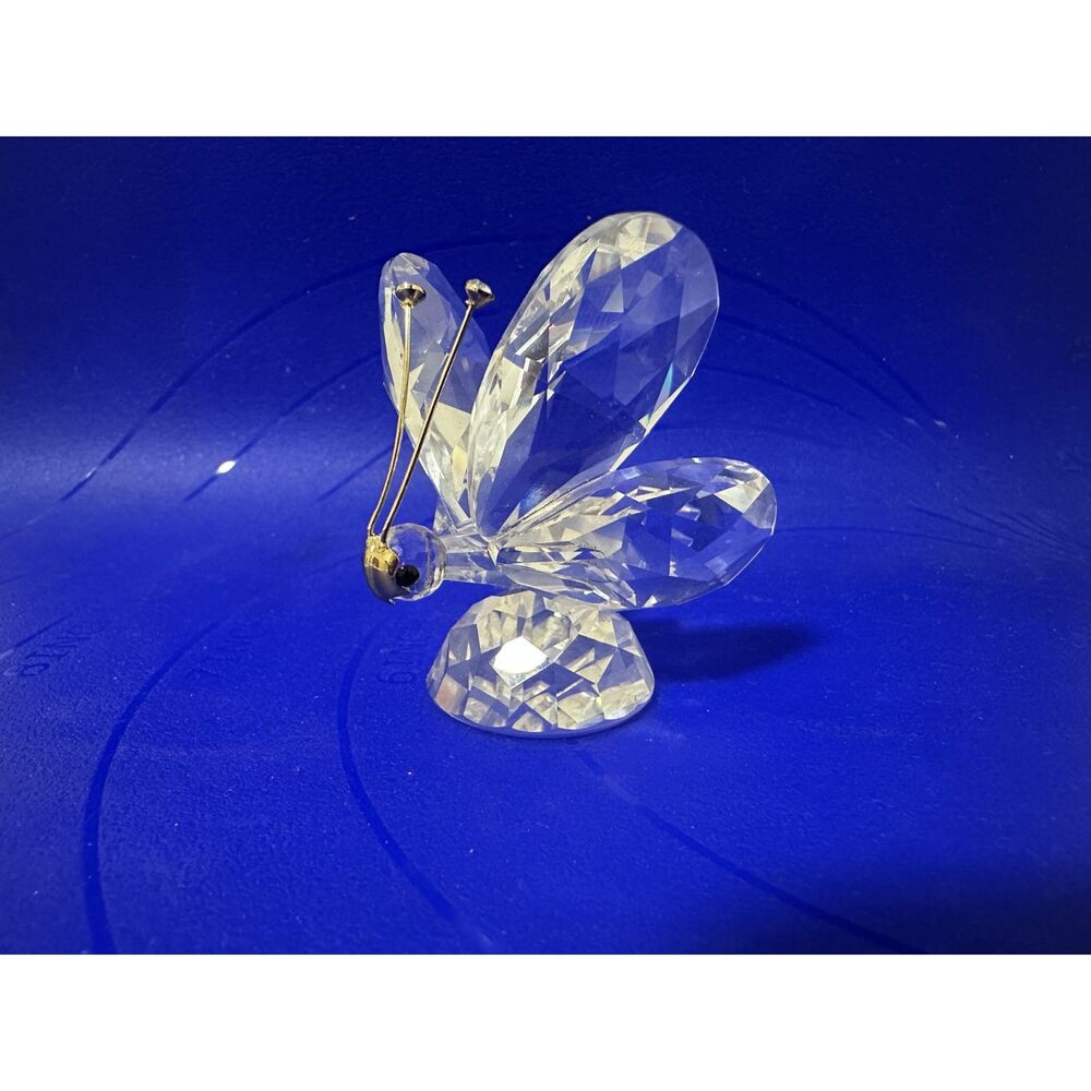 Swarovski Large Butterfly 010002 7639 NR 55 Silver Crystal Retired w Box